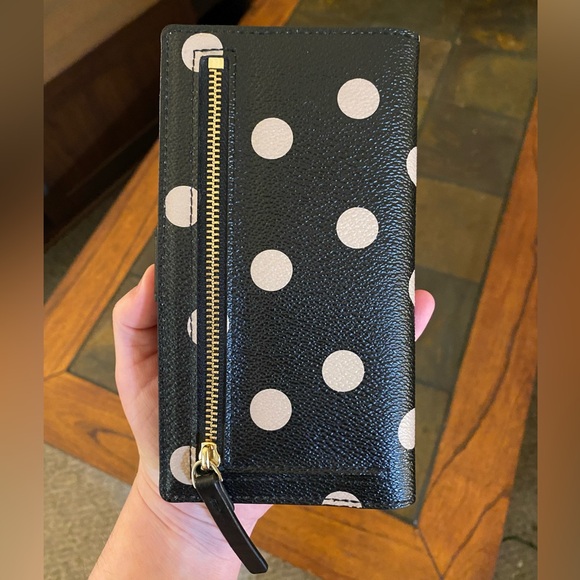 Kate Spade Black and White Polka Dots Wallet - Picture 2 of 7
